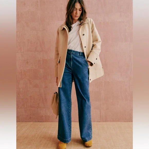 SÉZANE Gabano Coat in Beige sz 40 (US 8) NWT - Picture 8 of 16